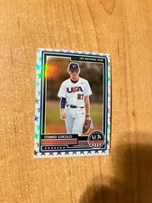 2023 Stars & Stripes - Stunner Gonzalez - #8 White Prizm Parallel #d /99