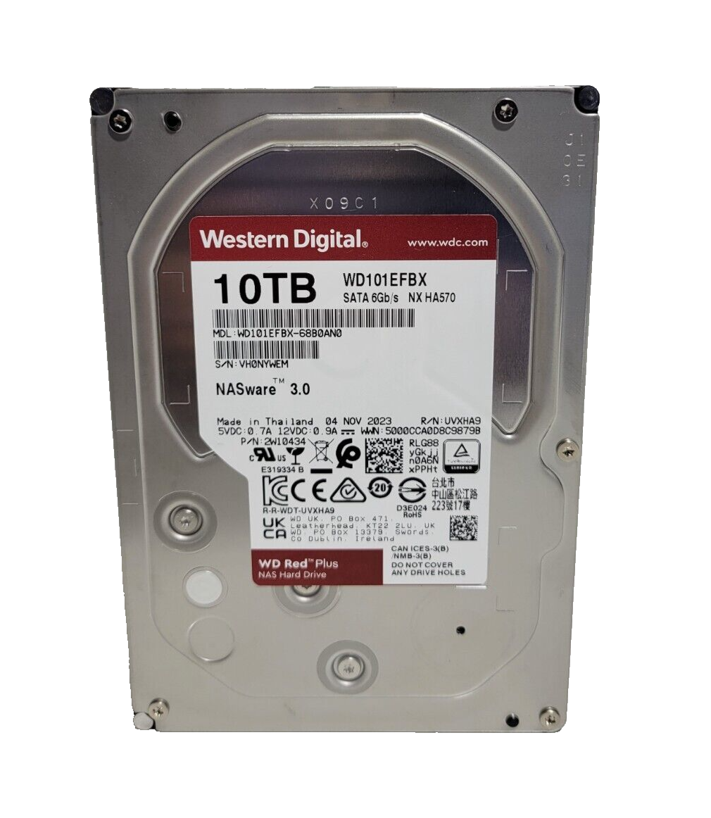 HDD 10TB (WD101EFBX) 外付けハードディスク・ドライブ Western