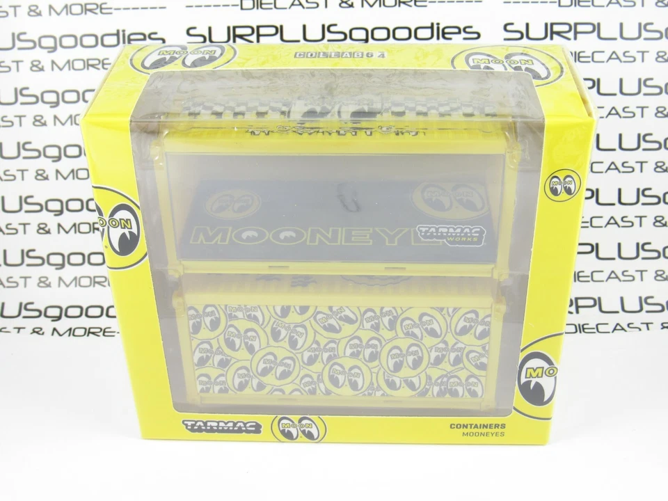 Tarmac Works 2021 Collab64 Accessories Set of (2) MOONEYES Shipping Containers - Image 2 of 4