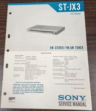 Sony ST-JX3 Tuner Service Manual - Original