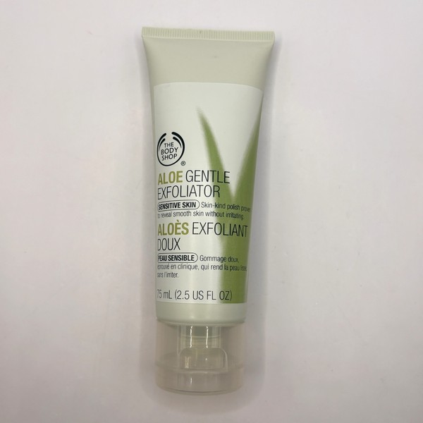 The Body Shop Aloe Exfoliante Suave para Piel Sensible Esmalte 75 ml 2.5 OZ