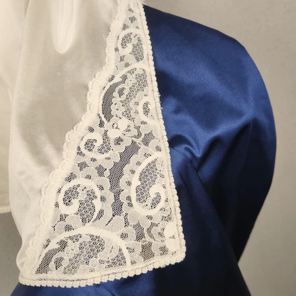 De colección Maidenform Media Slip Mujer Mediano Marfil Encaje Inserto Hecho en EE. UU. Años 90 Foto 3 de 4