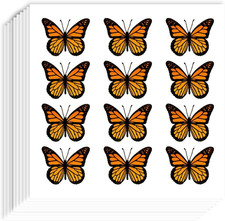 240 Pcs Monarch Butterfly Stickers Self Adhesive Planner Scrapbook Craft Set