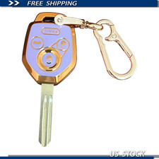 Smart Key Shell Subaru Impreza Legacy Outback Gold Keychain Purple