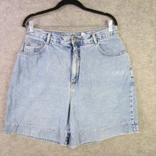 Gitano Shorts Womens 18W Light Blue Denim High Rise Mom 100% Cotton Plus Classic