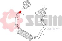 Seim Ladeluftschlauch 981811 FüR Ford Transit Bus Tdci 4X4 RWD