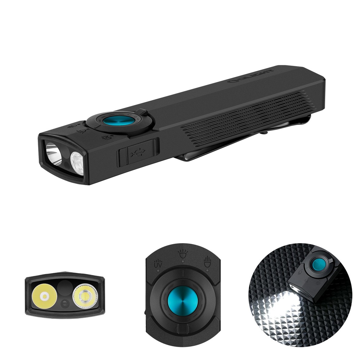 Olight ArkPro Flat Unibody EDC Flashlight with Multi-Light Sources