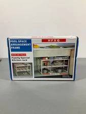 2-Tier Expandable Under Sink Organization Shelf, Under Sink Storage Rack Multi-f