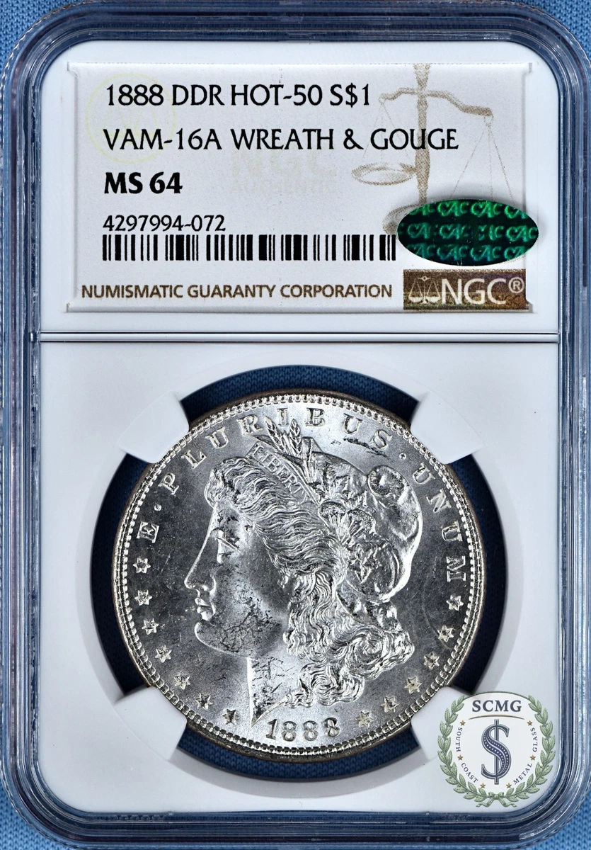 MS 64 Graded 1888 Year Morgan US Dollars (1878-1921) for sale | eBay