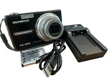 Olympus Digital Camera FE-290 7.1MP Black Fully  Tested With Battery & Charger