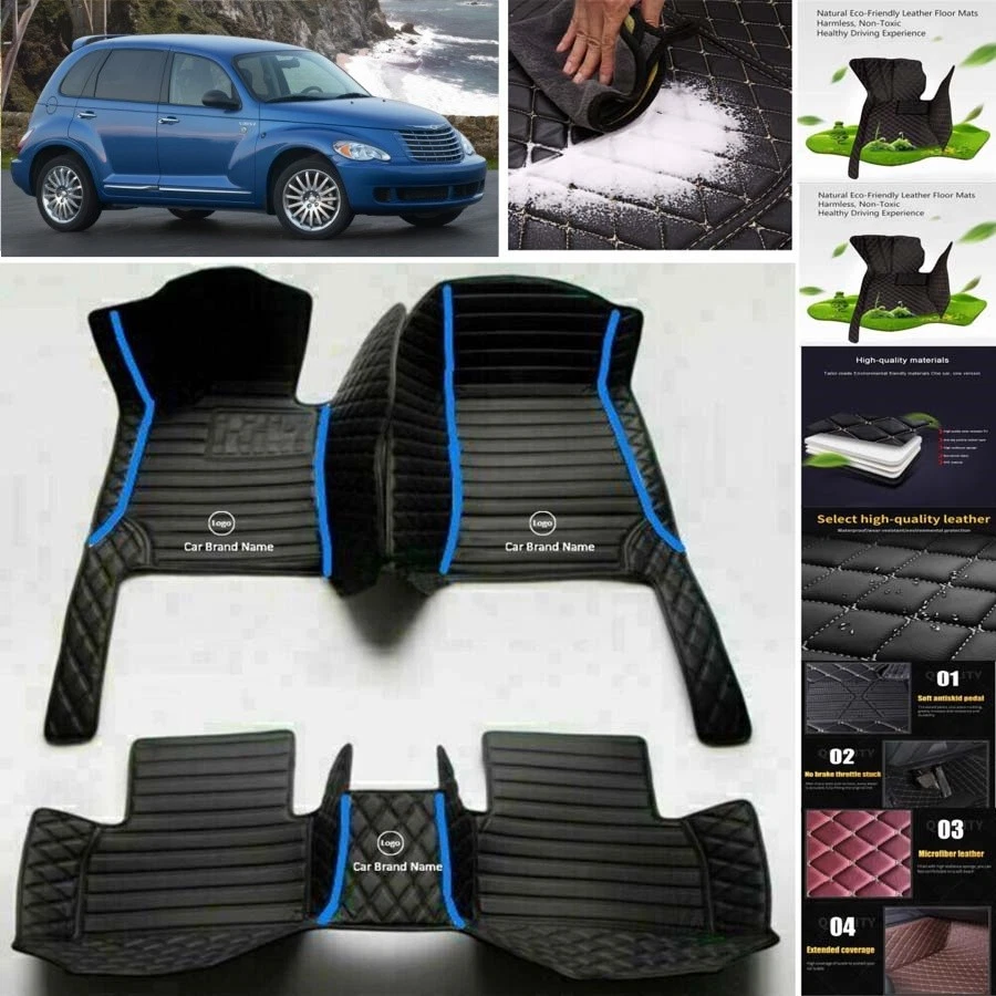 For Chrysler PT Cruiser Car Floor Mats Carpet Waterproof Luxury Custom Foto 4 de 4