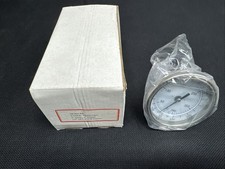 B3B4-RR Gauges Bimetal Thermometer, 3" Dial, 50/550' F&C, 4" Stem, 1/2" Npt