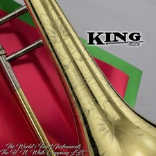 1938 Vintage King H. N. White 2B Liberty Trombone Player SN:224342