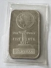 1 oz Highland Mint Morgan Head Design .999+ Fine Silver Art Bar HM Sealed