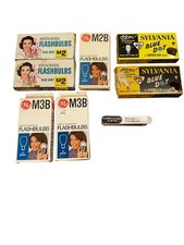 Vintage Assorted Flashbulbs Sylvania  GE 7 Boxes