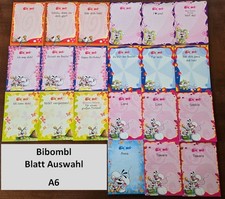 BIBOMBL Blatt A6 AUSWAHL Raritäten frisch vom Block (Hundefreund von Diddl)