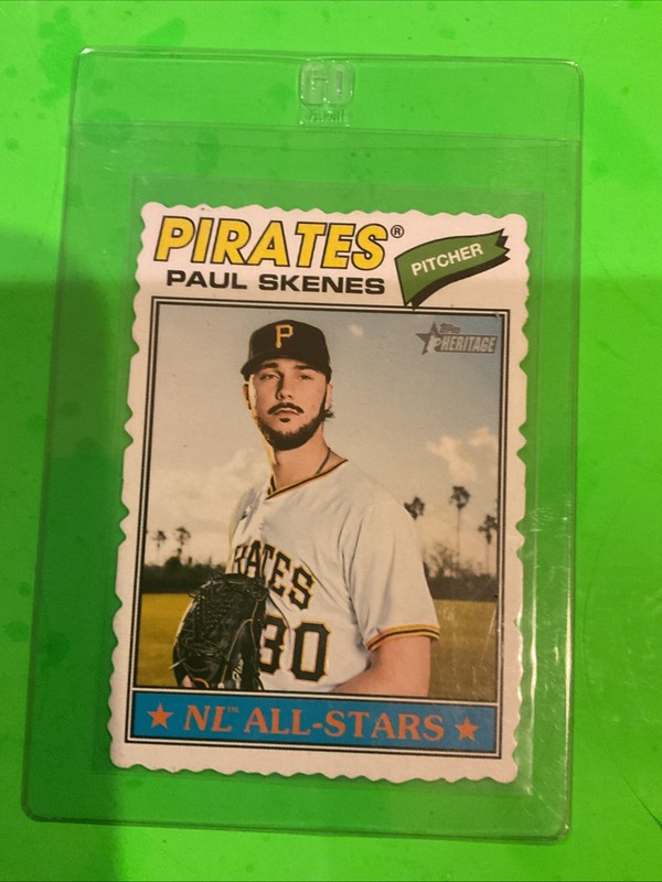 2026 Topps Heritage Paul Skenes Deckle Edge Variation Short Print