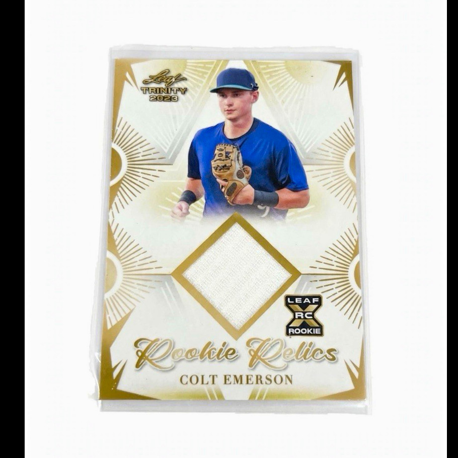 Leaf 2023 Trinity Mega Box Rookie Relics Colt Emerson RC Memorabilia #RR-16