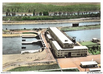 BBFP4-0272-68 - By plane over OTTMARSHEIM - The power plant - The canal d'a