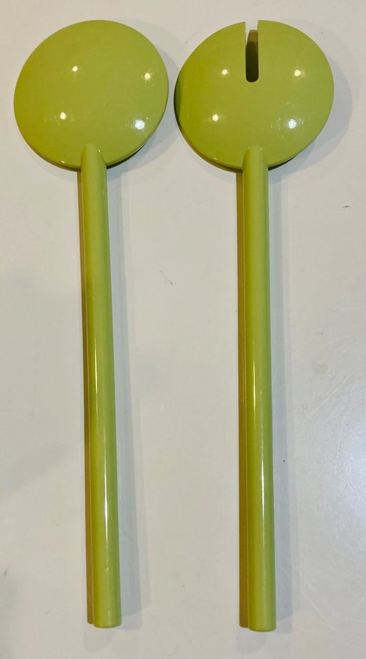 Guzzini Tiffany Collection Salad Servers Mauve Green - Image 2 of 2