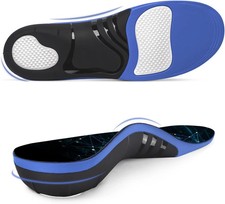 Plantar Fasciitis Insoles, 220 Lbs High Arch Support Inserts for Men Women, Pai