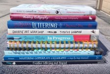 Lot 9 Calligraphy Lettering Books Beautiful Ideas VG Cnd Instant Library