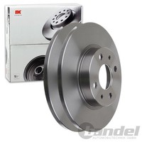 2X NK Bremsscheiben 257Mm Voll Vorne Passend FÜR Fiat 500 Panda Lancia Ypsilon