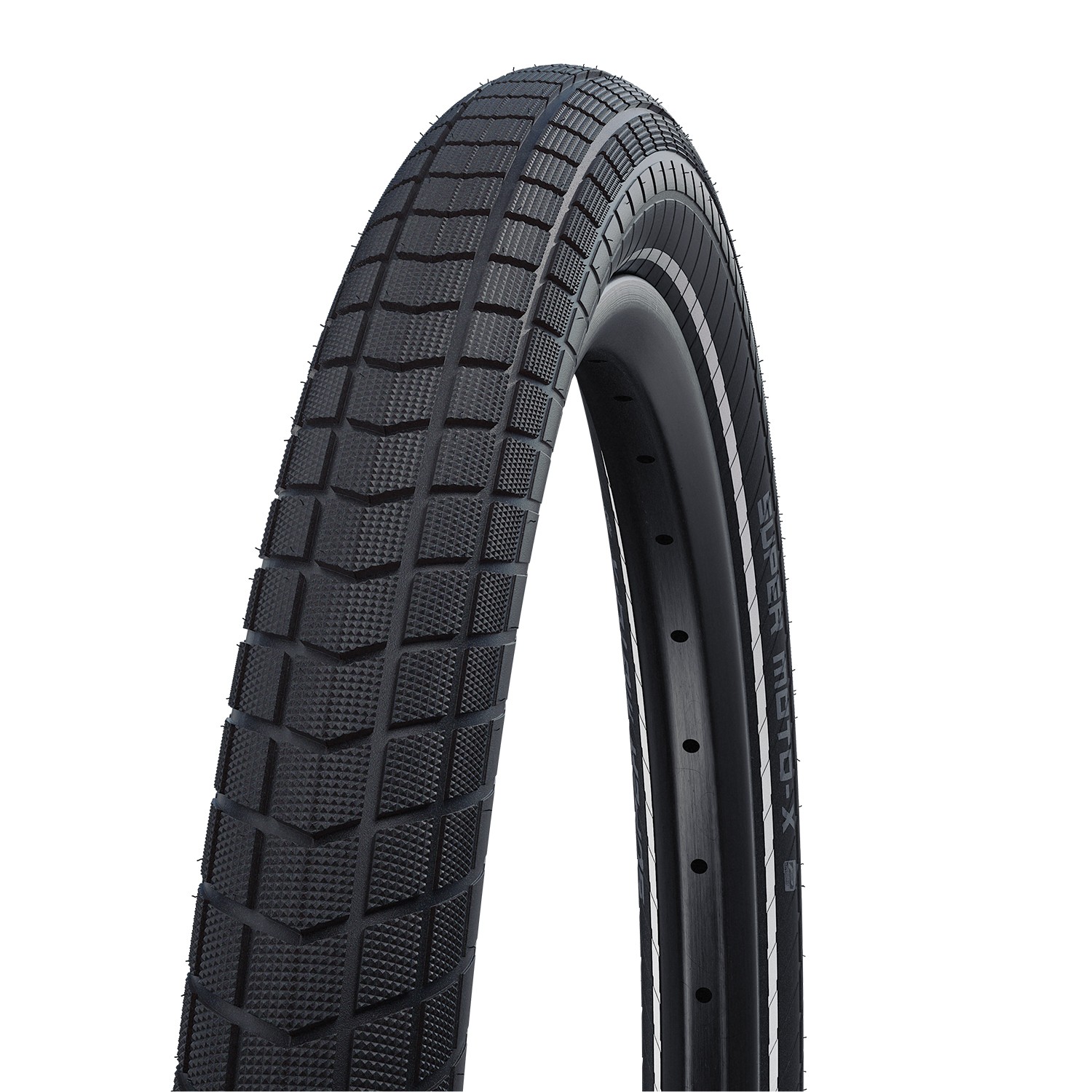Pneu vélo 20x2.80 Super Moto-X Wired tringle rigide noir reflex pour vélos cargo