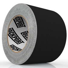 Lockport Black Gaffers Tape 3 Inch X 45 Yards - Pro Black Gaff Tape - No Residue