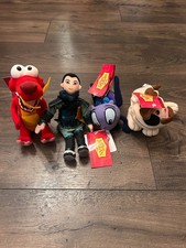 Disney Store Mulan Bean Bag Plush Lot of 4 With Tags