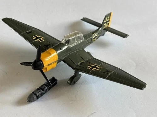 VINTAGE DIECAST DINKY TOYS LUFTWAFFE JUNKERS JU87B STUKA WW2 FIGHTER PLANE VGC