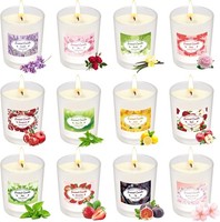 Duftkerzen Set 12 StüCk Sojawachs 180Std Brenndauer Aromatherapie Geschenk