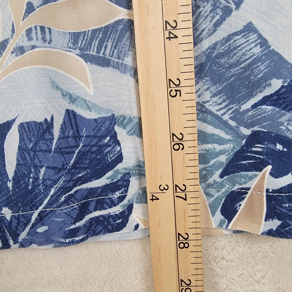 Camisa hawaiana Island Republic para hombre 100 % algodón manga corta con aberturas abotonadas XL Foto 4 de 4