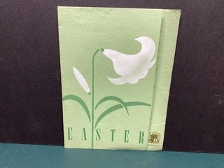 Vintage Easter Sunday March 28 1937 The Carolina Pinehurst N. C. Dinner Menu.