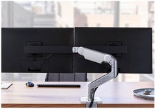 Humanscale M8 Dual Monitor Arm Crossbar Trim Clamp On Desk Mount