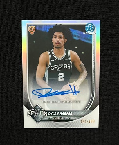2025-26 Topps Bowman Chrome Dylan Harper #BCA-DH Auto Refractor /499