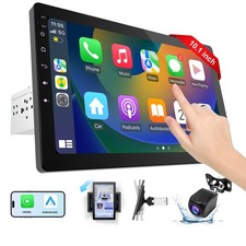 Autoradio 1 Din Bluetooth con CarPlay & Android Auto 10.1 Pollici Girevole - Miniatura 2