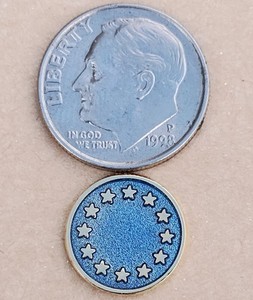 Ernie's Europe Nano Geocoin - Rare - Activated & Adoptable - TB2WXG7
