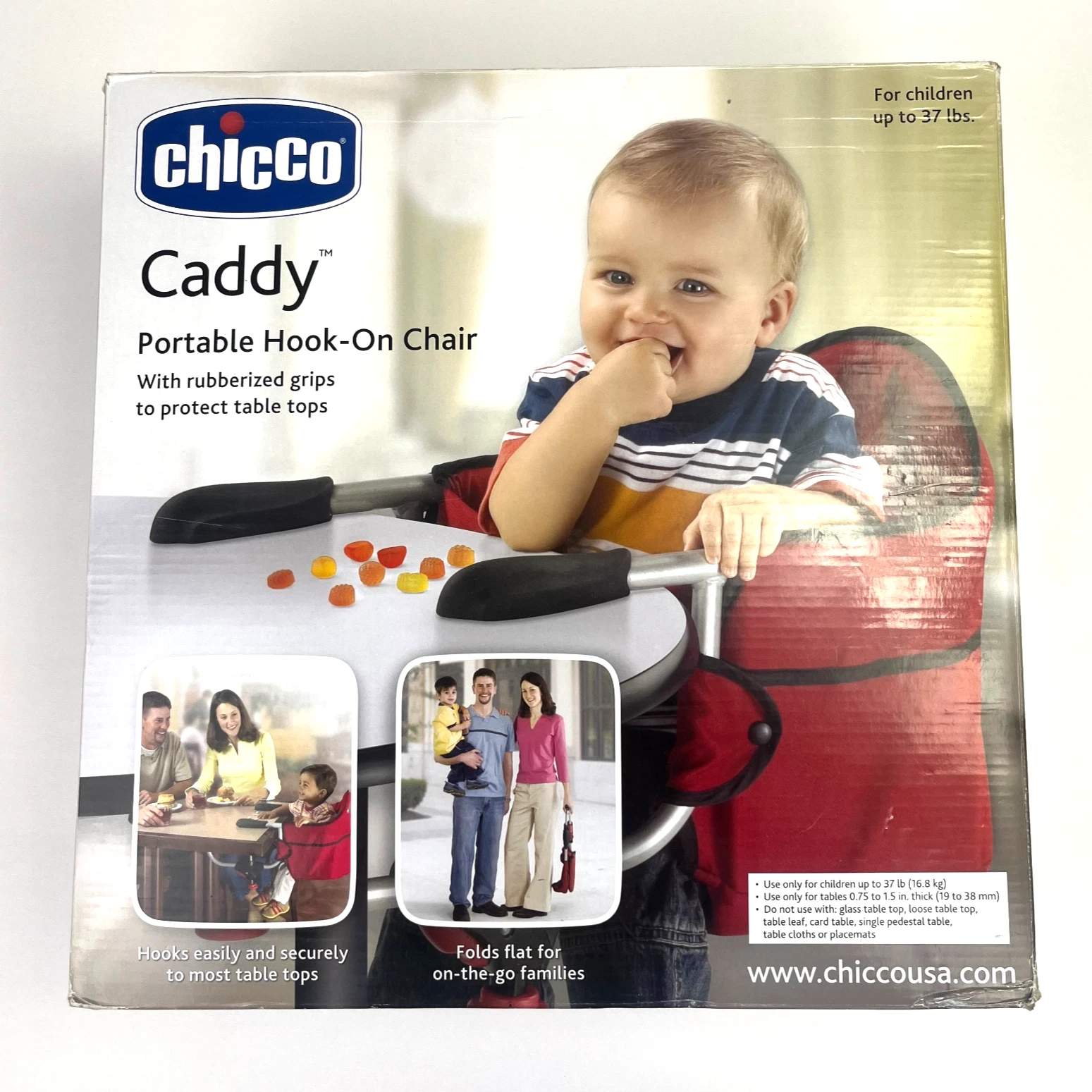 Chicco Caddy Portable Hook-On High Chair Red | New Open Box
Opens in a new window or tab