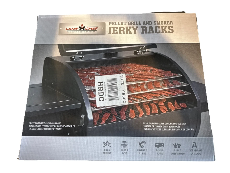 Parrilla de pellets Camp Chef cecina - Se adapta a parrilla de pellets de 24" - 3 estantes Foto 2 de 4