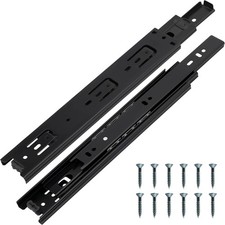 12 Inch Drawer Slides 1 Pairs 2pcs Side Mount Rails - Heavy Duty Full Extensio