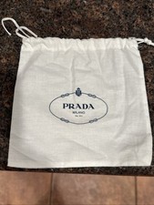 New PRADA Logo Authentic Gift Small Accessory Dust Cover With Drawstring Elastic