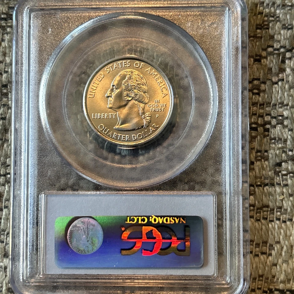 2005-P West Virginia State Quarter - Satin Finish - PCGS MS 67 #178 - Image 2 of 2