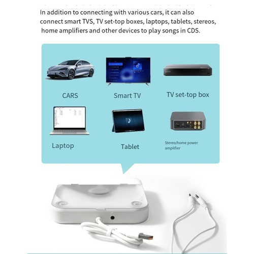 Kompakt für Auto Audio Solution Externer CD-Player mit USB- und AUX-Anschlüsse - Bild 2 von 12
