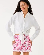 Lilly Pulitzer Michelina Mini Skort Color: Coconut Dear Heart Full Size.