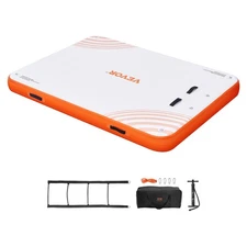 VEVOR Inflatable Floating Dock 10 x 8FT Inflatable Dock Platform Non-Slip Water