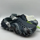 Crocs Echo Marbled Clog Black Sand Multi Men's Size 9 Slip On Casual Sandal