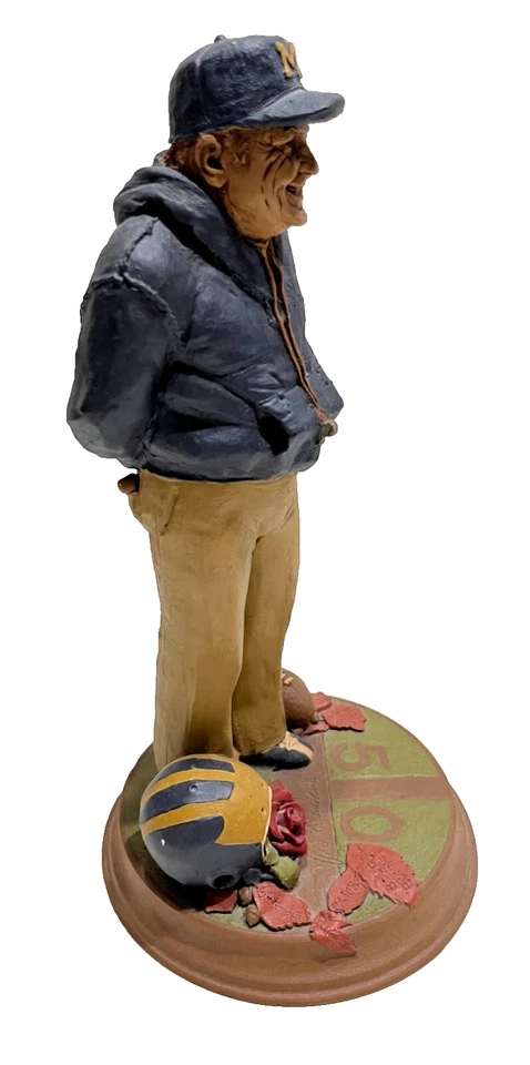 BO SCHEMBECHLER Michigan Wolverines Limited Edition Statue Signed Tom Clark COA - Image 4 of 4