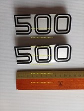 Ducati 500 GTL coppia fregi fiancatine originali nuovi NOS sidepanels badges