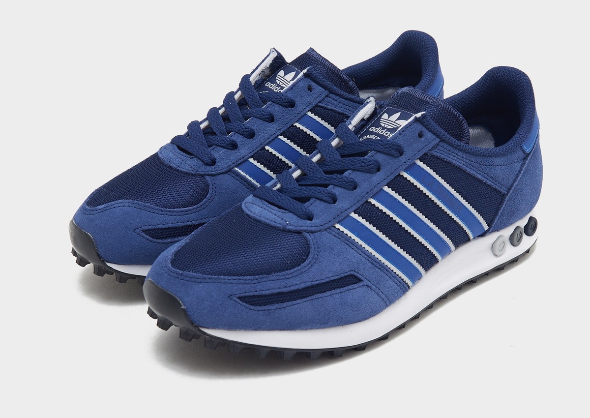 Shoes Trainers Adidas La Trainer Blue Silver LA TRAINER LUX Shoes